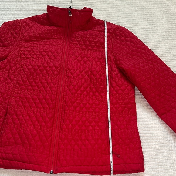 Lands' End Quilted Red Quilted Jacket - Picture 10 of 13